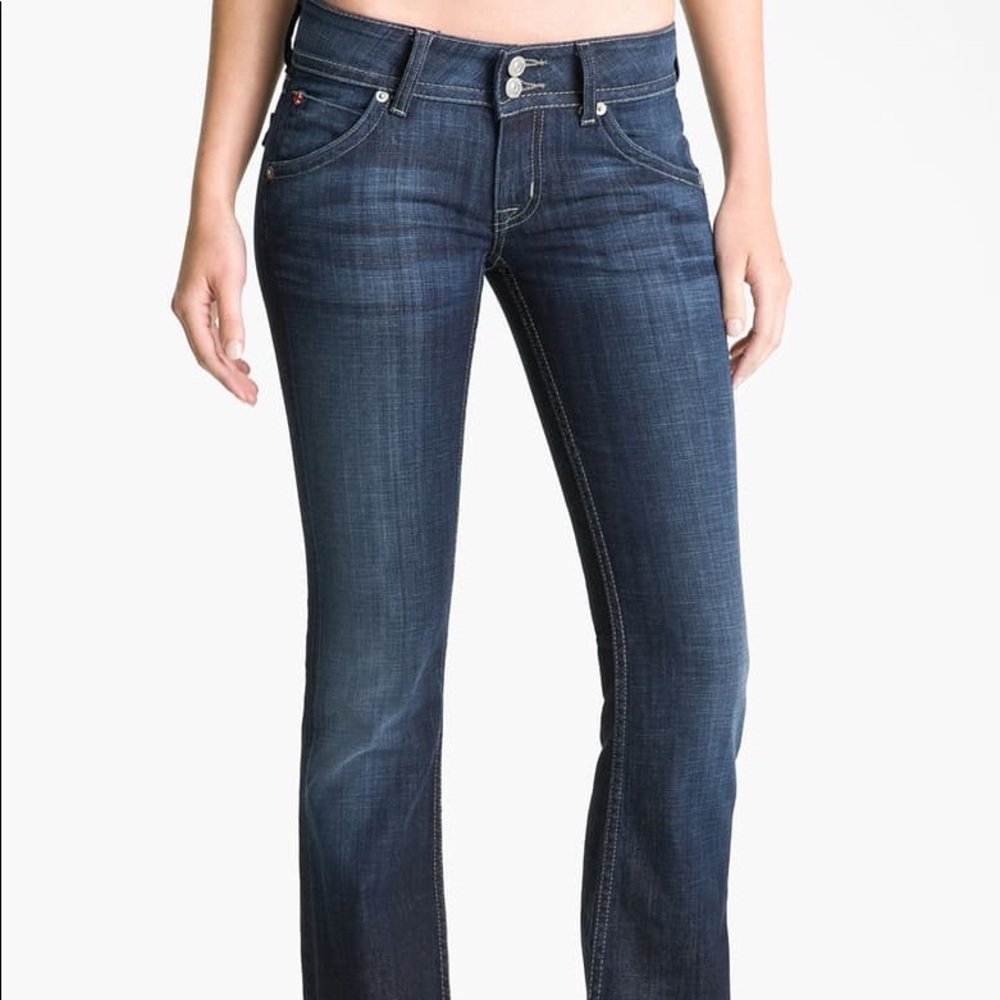 Hudson Bootcut Jeans. Dark Wash Size 28